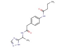 N-[4-(2-oxo-2-{[1-(1H-1,2,4-triazol-5-yl)ethyl]amino}ethyl)phenyl]butanamide