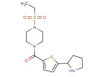 1-(ethylsulfonyl)-4-{[5-(2-pyrrolidinyl)-2-thienyl]carbonyl}piperazine trifluoroacetate