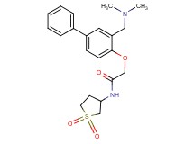 2-({3-[(dimethylamino)methyl]-4-biphenylyl}oxy)-N-(1,1-dioxidotetrahydro-3-thienyl)acetamide