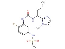 N-{4-fluoro-3-[({[1-(1-methyl-1H-imidazol-2-yl)butyl]amino}carbonyl)amino]phenyl}methanesulfonamide