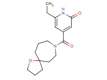 6-ethyl-4-(1-oxa-8-azaspiro[4.6]undec-8-ylcarbonyl)pyridin-2(1H)-one