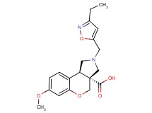 (3aR*,9bR*)-2-[(3-ethylisoxazol-5-yl)methyl]-7-methoxy-1,2,3,9b-tetrahydrochromeno[3,4-c]pyrrole-3a(4H)-carboxylic acid
