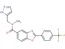 N-methyl-N-(1H-pyrazol-5-ylmethyl)-2-[4-(trifluoromethyl)phenyl]-1,3-benzoxazole-5-carboxamide