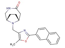 (1S*,6R*)-9-{[5-methyl-2-(2-naphthyl)-1,3-oxazol-4-yl]methyl}-3,9-diazabicyclo[4.2.1]nonan-4-one