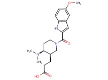 3-{(3R*,4S*)-4-(dimethylamino)-1-[(5-methoxy-1H-indol-2-yl)carbonyl]piperidin-3-yl}propanoic acid