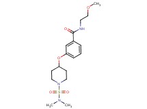 3-({1-[(dimethylamino)sulfonyl]piperidin-4-yl}oxy)-N-(2-methoxyethyl)benzamide