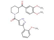 (3,4-dimethoxyphenyl)(1-{[3-(2-methoxyphenyl)-1H-pyrazol-5-yl]carbonyl}-3-piperidinyl)methanone