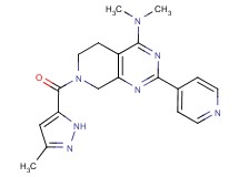 N,N-dimethyl-7-[(3-methyl-1H-pyrazol-5-yl)carbonyl]-2-pyridin-4-yl-5,6,7,8-tetrahydropyrido[3,4-d]pyrimidin-4-amine