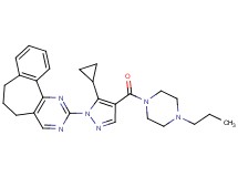 2-{5-cyclopropyl-4-[(4-propyl-1-piperazinyl)carbonyl]-1H-pyrazol-1-yl}-6,7-dihydro-5H-benzo[6,7]cyclohepta[1,2-d]pyrimidine