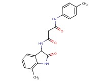 N-(7-methyl-2-oxo-2,3-dihydro-1H-indol-3-yl)-N'-(4-methylphenyl)malonamide