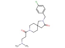 2-(4-chlorobenzyl)-8-(N,N-dimethyl-beta-alanyl)-2,8-diazaspiro[4.5]decan-3-one