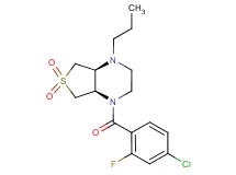 (4aS*,7aR*)-1-(4-chloro-2-fluorobenzoyl)-4-propyloctahydrothieno[3,4-b]pyrazine 6,6-dioxide