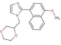 1-(1,4-dioxan-2-ylmethyl)-2-(4-methoxy-1-naphthyl)-1H-imidazole