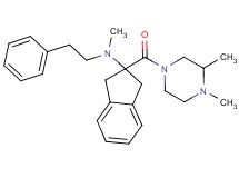 2-[(3,4-dimethyl-1-piperazinyl)carbonyl]-N-methyl-N-(2-phenylethyl)-2-indanamine