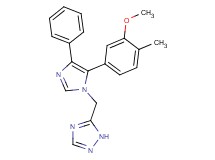 5-{[5-(3-methoxy-4-methylphenyl)-4-phenyl-1H-imidazol-1-yl]methyl}-1H-1,2,4-triazole