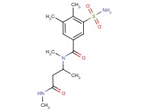 3-(aminosulfonyl)-N,4,5-trimethyl-N-[1-methyl-3-(methylamino)-3-oxopropyl]benzamide