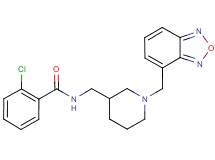 N-{[1-(2,1,3-benzoxadiazol-4-ylmethyl)piperidin-3-yl]methyl}-2-chlorobenzamide