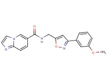 N-{[3-(3-methoxyphenyl)isoxazol-5-yl]methyl}imidazo[1,2-a]pyridine-6-carboxamide