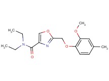 N,N-diethyl-2-[(2-methoxy-4-methylphenoxy)methyl]-1,3-oxazole-4-carboxamide