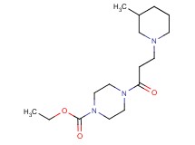 ethyl 4-[3-(3-methyl-1-piperidinyl)propanoyl]-1-piperazinecarboxylate trifluoroacetate