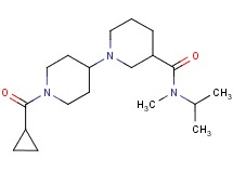 1'-(cyclopropylcarbonyl)-N-isopropyl-N-methyl-1,4'-bipiperidine-3-carboxamide