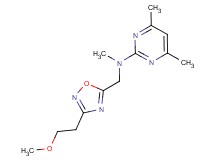 N-{[3-(2-methoxyethyl)-1,2,4-oxadiazol-5-yl]methyl}-N,4,6-trimethylpyrimidin-2-amine