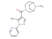 (1R*,6S*)-9-methyl-3-[(5-methyl-1-pyridin-2-yl-1H-pyrazol-4-yl)carbonyl]-3,9-diazabicyclo[4.2.1]nonane