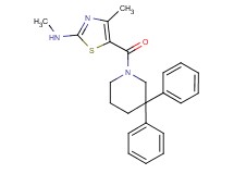 5-[(3,3-diphenylpiperidin-1-yl)carbonyl]-N,4-dimethyl-1,3-thiazol-2-amine