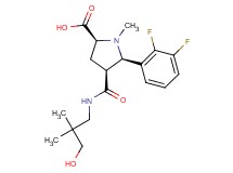 (2S*,4S*,5R*)-5-(2,3-difluorophenyl)-4-{[(3-hydroxy-2,2-dimethylpropyl)amino]carbonyl}-1-methylpyrrolidine-2-carboxylic acid
