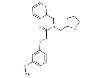 2-(3-methoxyphenoxy)-N-(pyridin-2-ylmethyl)-N-(tetrahydrofuran-2-ylmethyl)acetamide