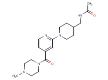 N-[(1-{4-[(4-methyl-1-piperazinyl)carbonyl]-2-pyridinyl}-4-piperidinyl)methyl]acetamide
