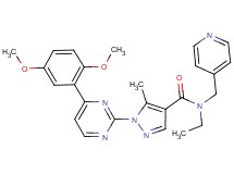 1-[4-(2,5-dimethoxyphenyl)-2-pyrimidinyl]-N-ethyl-5-methyl-N-(4-pyridinylmethyl)-1H-pyrazole-4-carboxamide