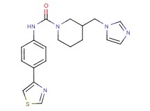 3-(1H-imidazol-1-ylmethyl)-N-[4-(1,3-thiazol-4-yl)phenyl]piperidine-1-carboxamide