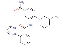 4-(3-methylpiperidin-1-yl)-3-{[2-(1H-pyrazol-1-yl)benzoyl]amino}benzamide