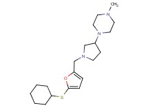 1-(1-{[5-(cyclohexylthio)-2-furyl]methyl}pyrrolidin-3-yl)-4-methylpiperazine