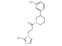 1-[3-(2-methyl-1H-imidazol-1-yl)propanoyl]-3-(3-methylphenyl)piperidine