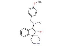 rel-(2R,3R)-3-[(4-methoxybenzyl)(methyl)amino]-2,3-dihydrospiro[indene-1,4'-piperidin]-2-ol bis(trifluoroacetate) (salt)
