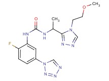 N-[2-fluoro-5-(1H-tetrazol-1-yl)phenyl]-N'-{1-[4-(2-methoxyethyl)-4H-1,2,4-triazol-3-yl]ethyl}urea