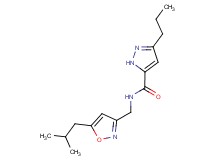 N-[(5-isobutyl-3-isoxazolyl)methyl]-3-propyl-1H-pyrazole-5-carboxamide