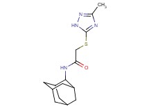 N-2-adamantyl-2-[(3-methyl-1H-1,2,4-triazol-5-yl)thio]acetamide