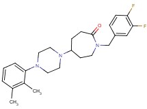 1-(3,4-difluorobenzyl)-5-[4-(2,3-dimethylphenyl)-1-piperazinyl]-2-azepanone