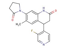 4-(3-fluoropyridin-4-yl)-6-methyl-7-(2-oxopyrrolidin-1-yl)-3,4-dihydroquinolin-2(1H)-one