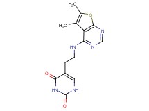 5-{2-[(5,6-dimethylthieno[2,3-d]pyrimidin-4-yl)amino]ethyl}pyrimidine-2,4(1H,3H)-dione