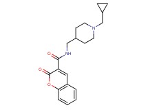 N-{[1-(cyclopropylmethyl)piperidin-4-yl]methyl}-2-oxo-2H-chromene-3-carboxamide