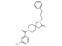 8-(3-methylbenzoyl)-2-(3-phenylpropyl)-2,8-diazaspiro[4.5]decan-3-one