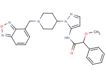 N-{1-[1-(2,1,3-benzoxadiazol-4-ylmethyl)-4-piperidinyl]-1H-pyrazol-5-yl}-2-methoxy-2-phenylacetamide