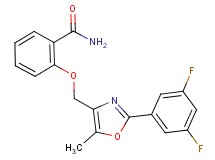 2-{[2-(3,5-difluorophenyl)-5-methyl-1,3-oxazol-4-yl]methoxy}benzamide
