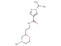 1-isopropyl-N-[2-(4-methylmorpholin-2-yl)ethyl]-1H-pyrazole-4-carboxamide