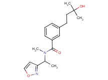 3-(3-hydroxy-3-methylbutyl)-N-[1-(3-isoxazolyl)ethyl]-N-methylbenzamide