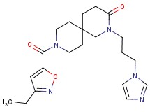 9-[(3-ethylisoxazol-5-yl)carbonyl]-2-[3-(1H-imidazol-1-yl)propyl]-2,9-diazaspiro[5.5]undecan-3-one